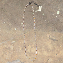 Silver necklace, Tulsi and Tiger's Eye