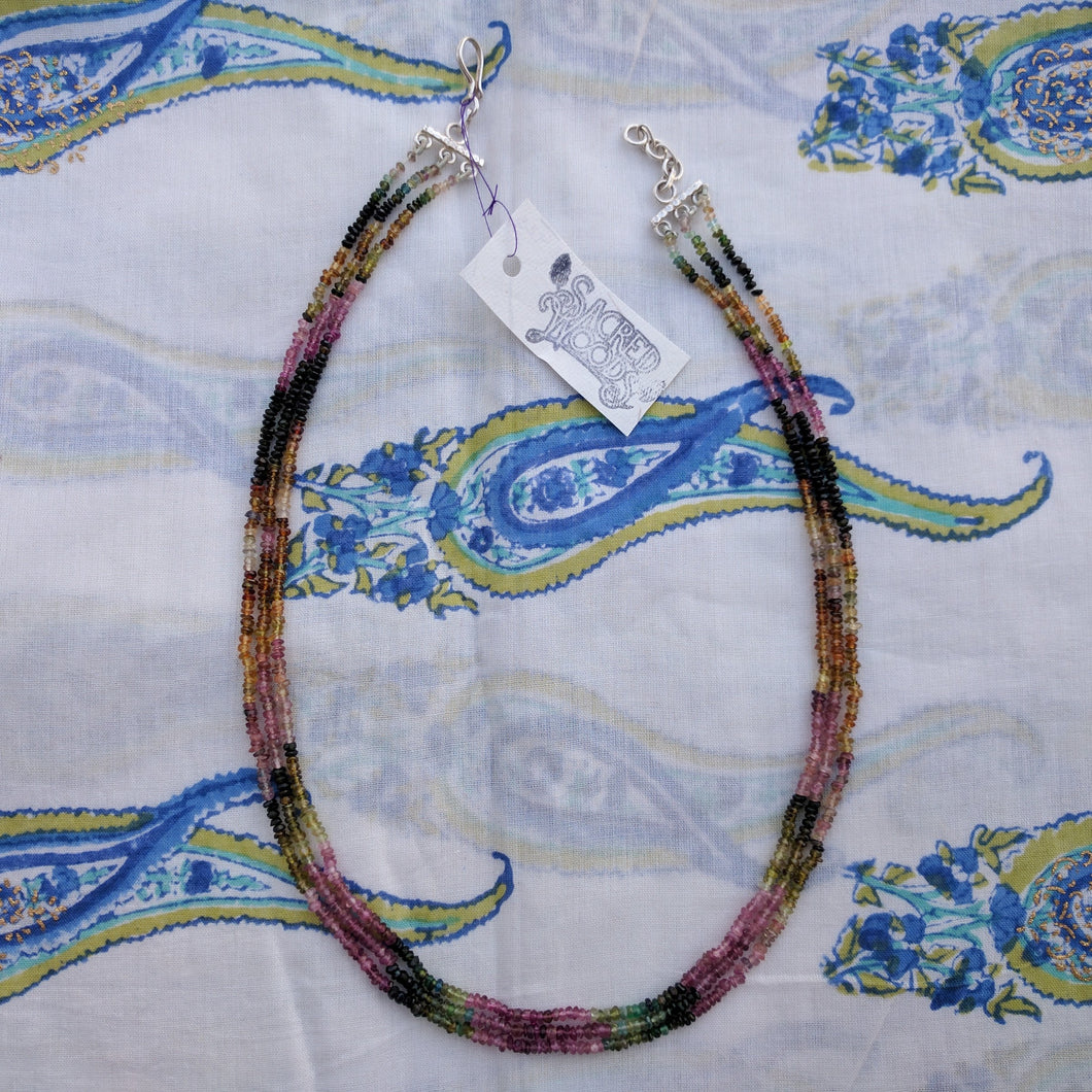 Custom Rainbow Tourmaline necklace